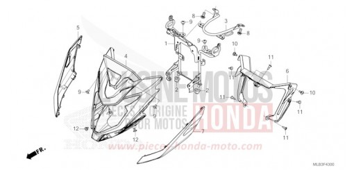 AUVENT PHARE (CB750AP/R) CB750AP de 2023